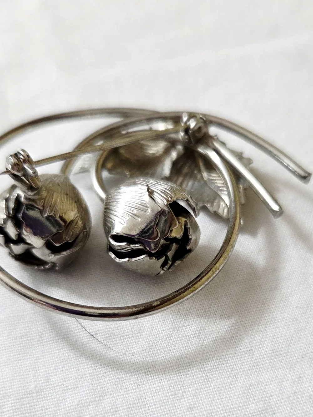 Vintage Bond-Boyd Sterling Silver Floral Leaf Brooch Pin | Mid Century Botanical
